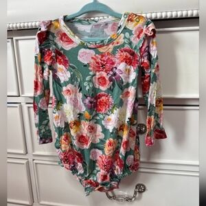 Posh Peanut Gabrielle Long Sleeve Bubble Romper Bodysuit 18-24 Month Girl